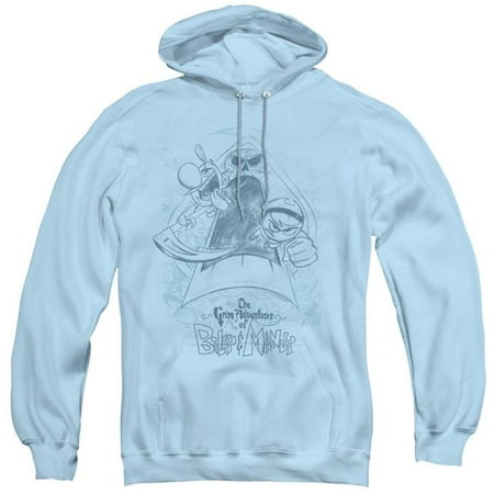 Trevco Grim Adventures of Billy and Mandy/Grim Logo Adult Pull Over Hoodie Charcoal 2X Trevco Grim Adventures of Billy and Mandy/Grim Logo Adult Pull Over Hoodie Charcoal 2X